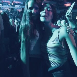 rainbow striped tank